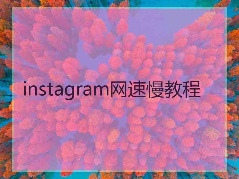 instagram网速慢教程