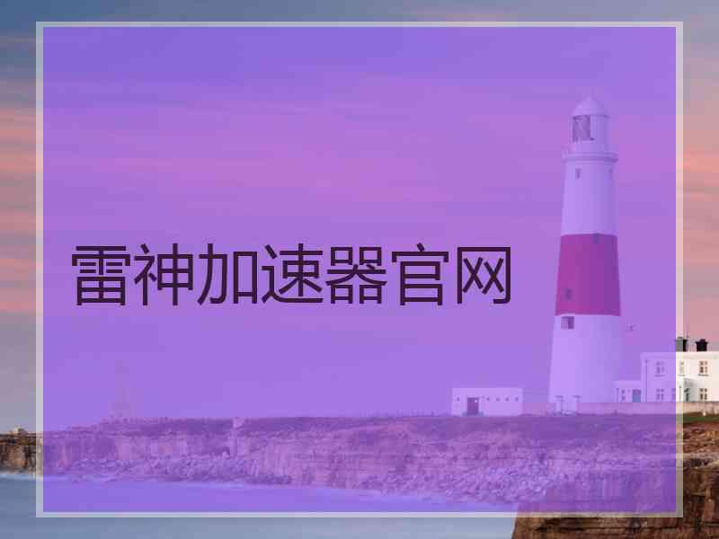 雷神加速器官网