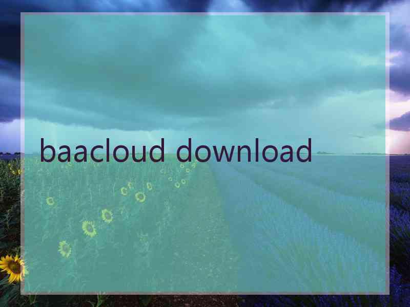 baacloud download